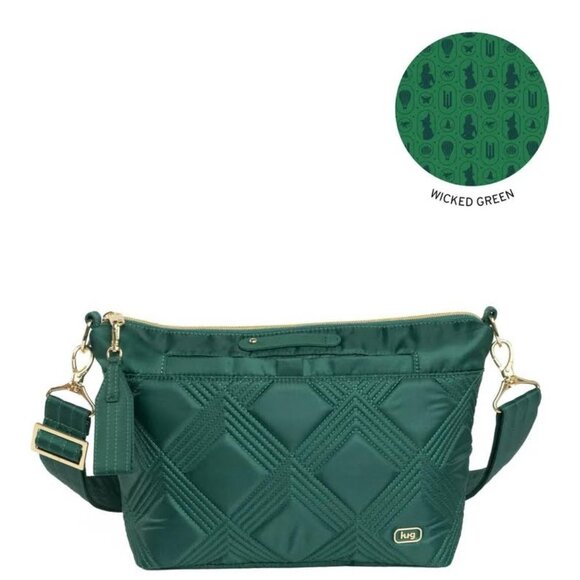Lug Wicked x Lug Flare 2 Crossbody Bag Wickedly Green - Picture 1 of 13
